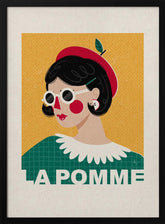 La Pomme French Fashion Portrait Poster