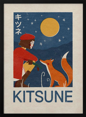 Kitsune Fox Poster