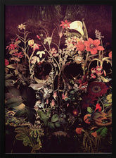 Bloom Skull Poster