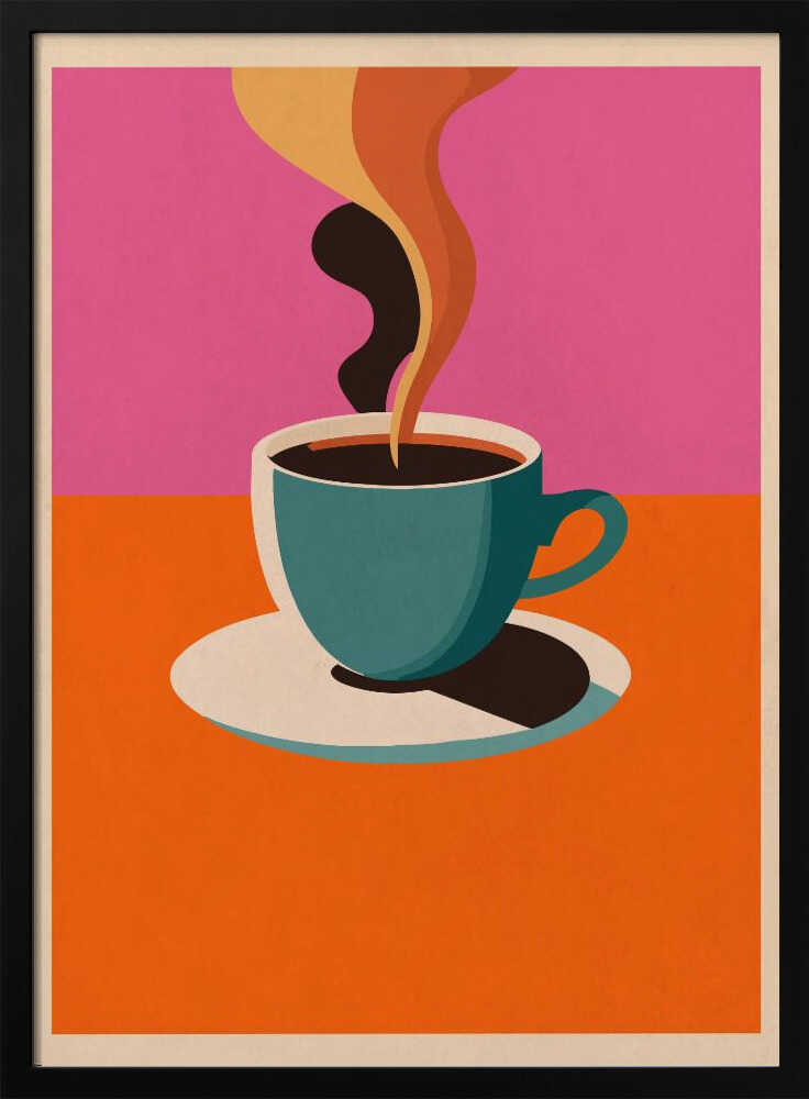 Coffee Steam Poster