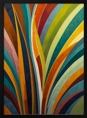 Dancing Stripes In Color Poster