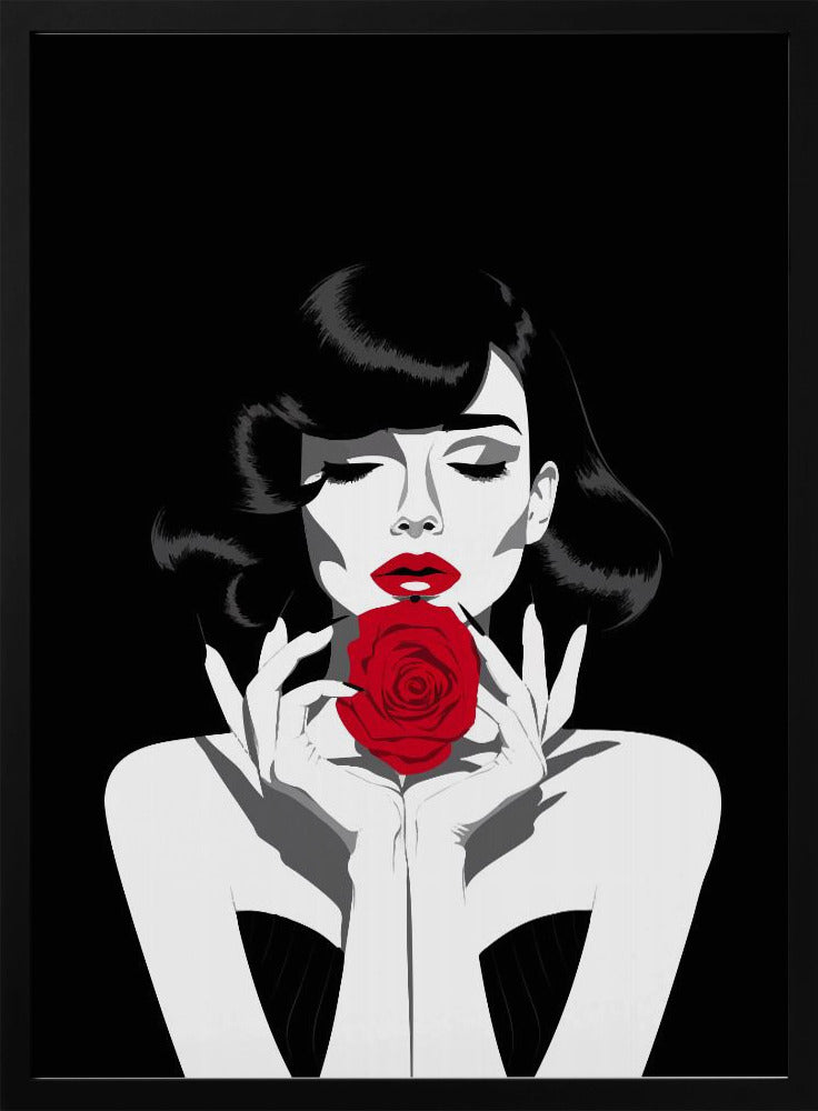 The Red Rose Poster