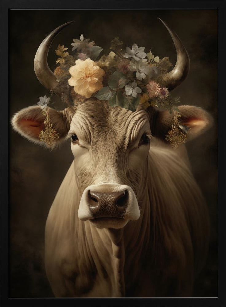 Bull Portrait Poster