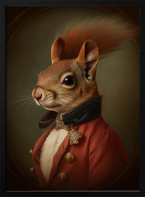 Squirrel Portrait Poster