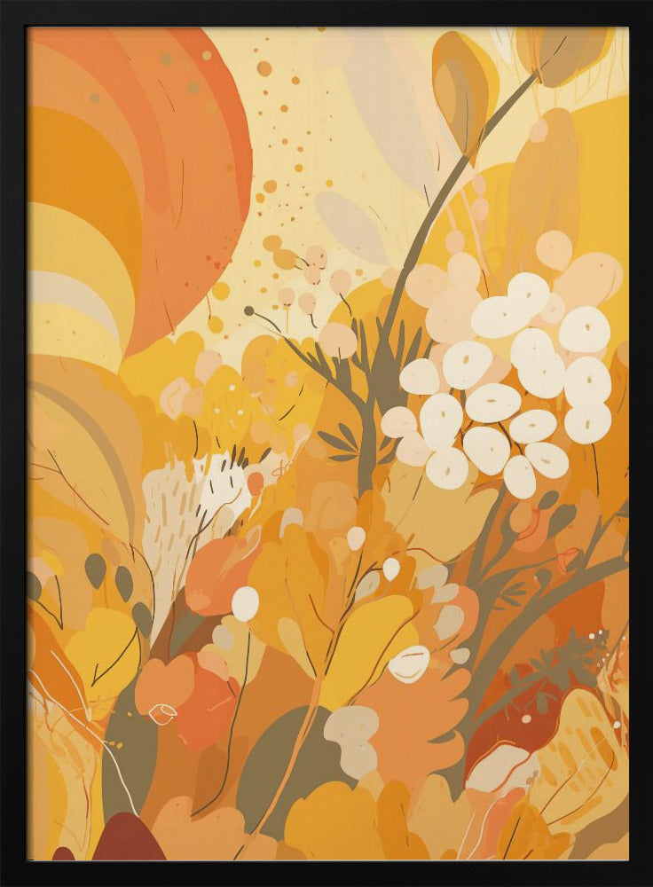 Abstract Buttery Yellow No 1 Poster