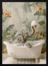 Elephant Bubble Bliss Poster