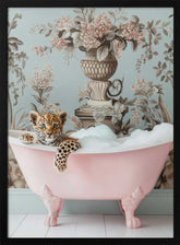 Leopard’s Pink Bubble Bath Poster