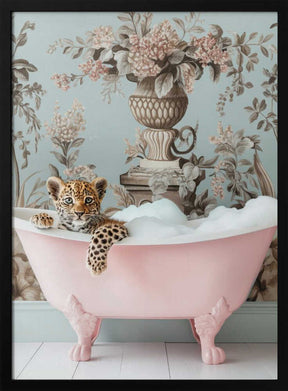 Leopard’s Pink Bubble Bath Poster