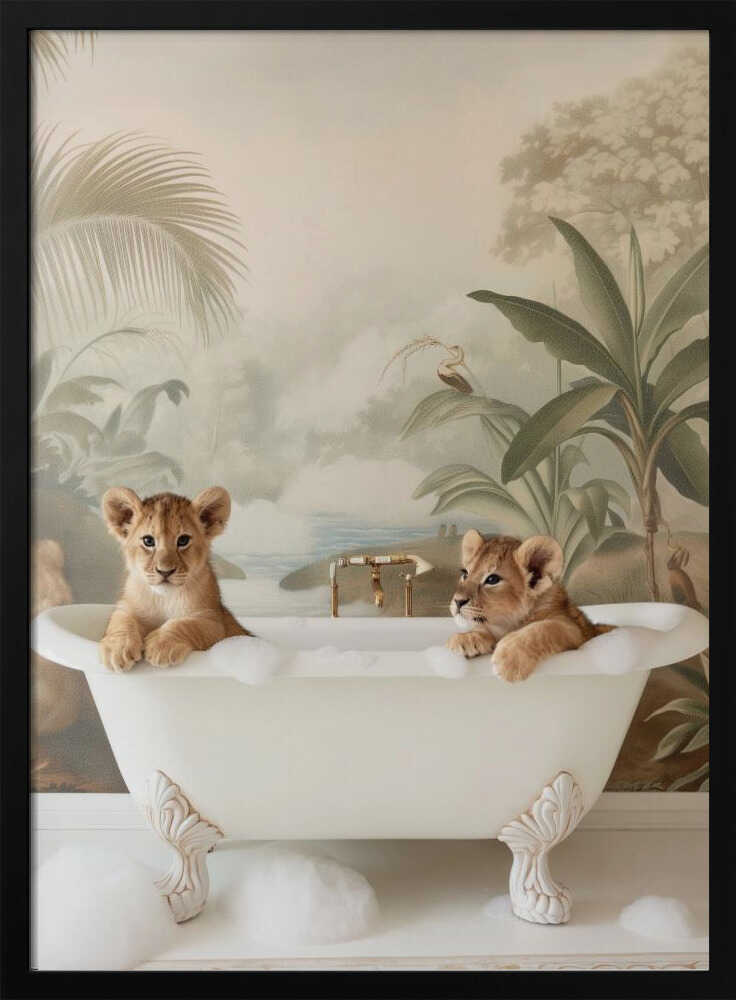Jungle Lion Soak Poster