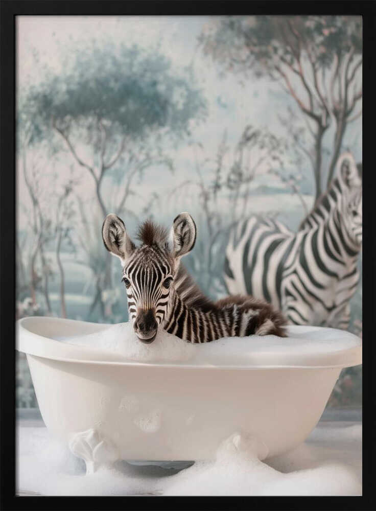 Striped Bubble Joy Poster