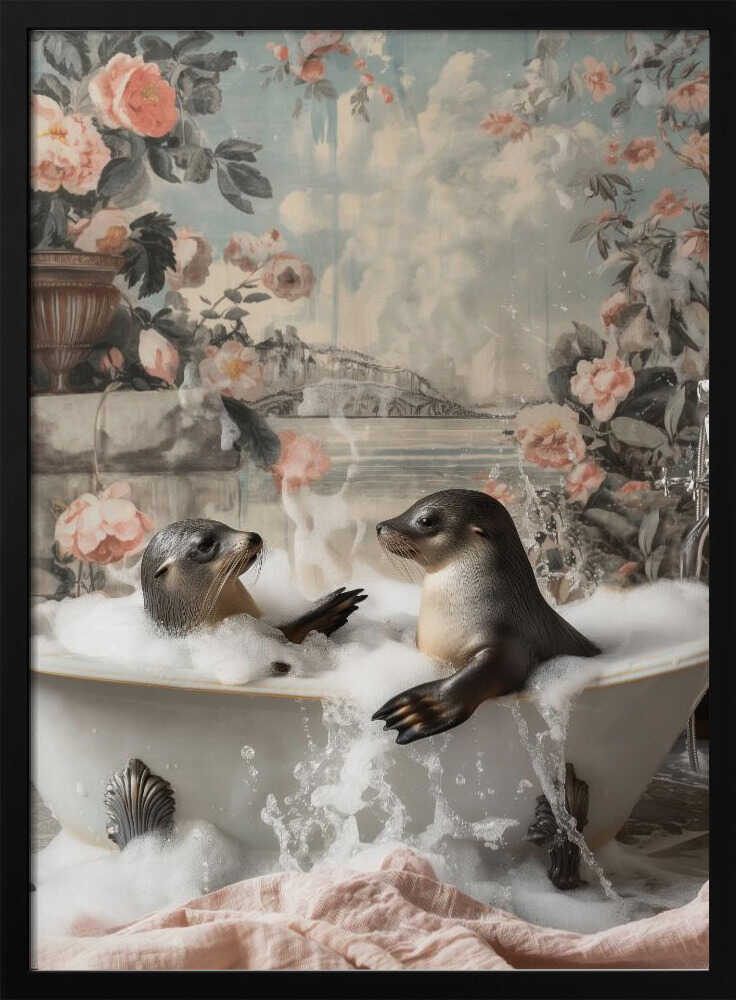 Seal Bath Bliss Poster