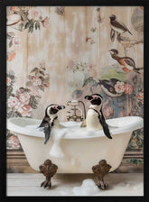 Penguin Pals in a Bubble Bath Poster