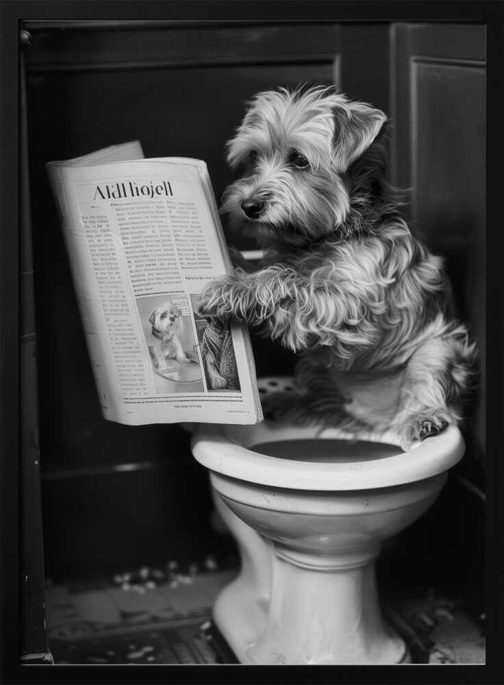 Doggy Doing A Doo Doo Poster