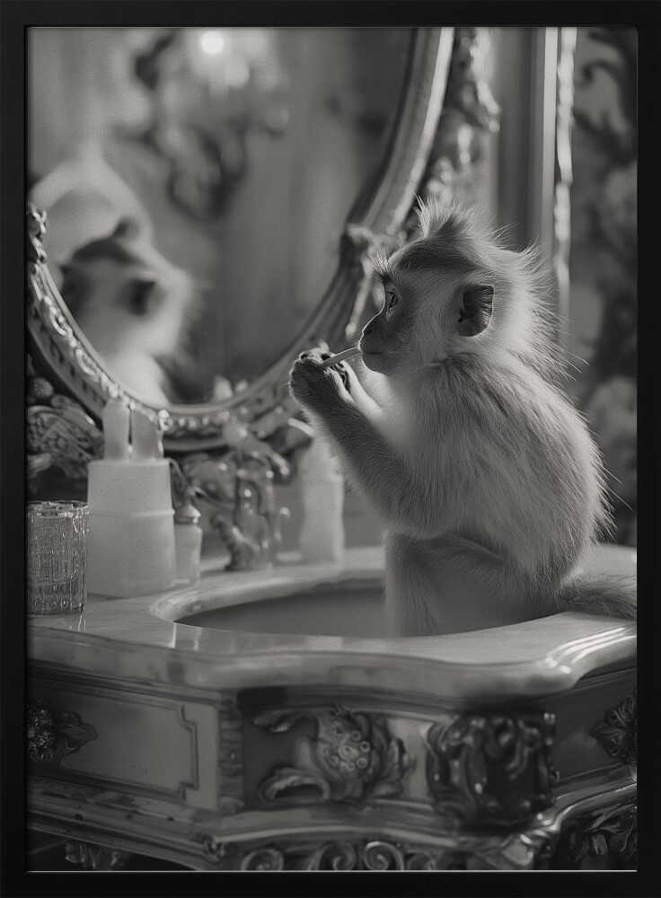 Monkey Bathroom Bussiness Poster