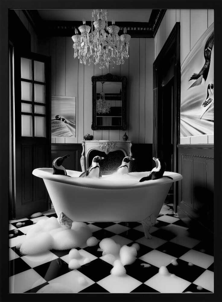 Penguin Spa Day Poster