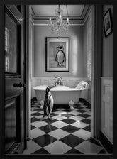 Penguin Bath Time Poster