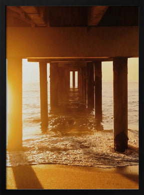 Golden Pier Pathway Poster