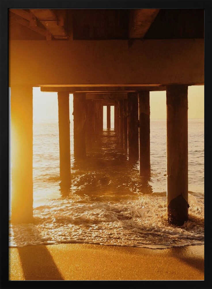 Golden Pier Pathway Poster