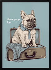 Frenchie Wants To Travel Poster