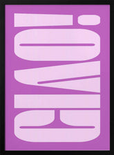 Bold Purple Typework Poster