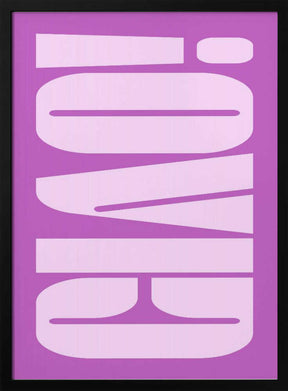 Bold Purple Typework Poster