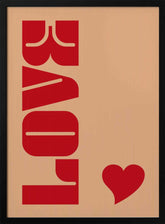 Red Bold Lettering Poster