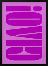 Bold Fuchsia Layers Poster
