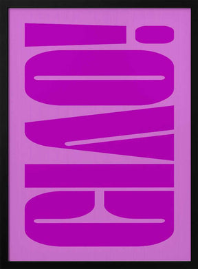 Bold Fuchsia Layers Poster