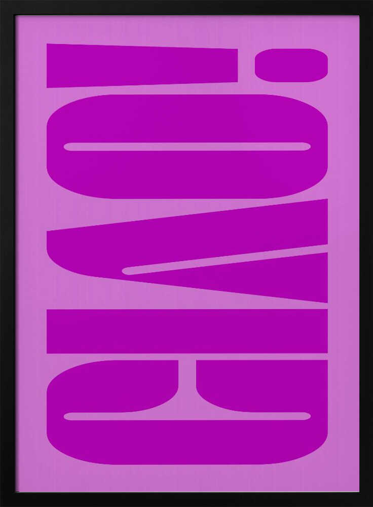 Bold Fuchsia Layers Poster