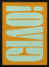 Mint Orange Harmony Poster