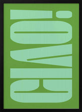 Green Tone Illusion Poster