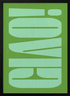 Green Tone Illusion Poster