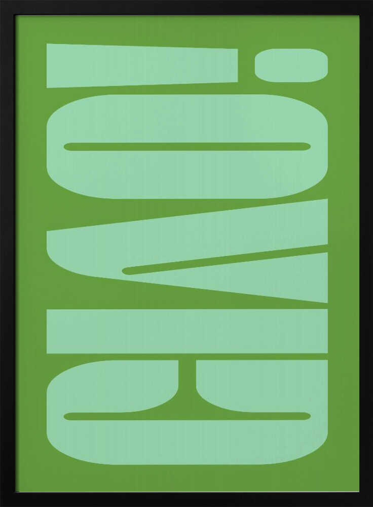 Green Tone Illusion Poster
