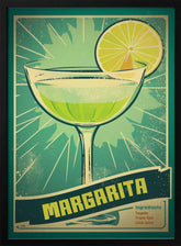 Retro Margarita Delight Poster