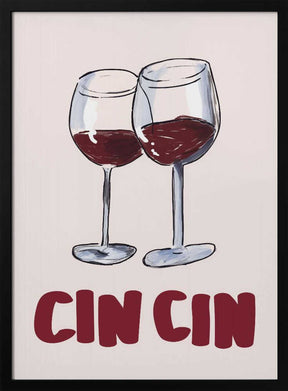 Wine Glass Cheers Poster