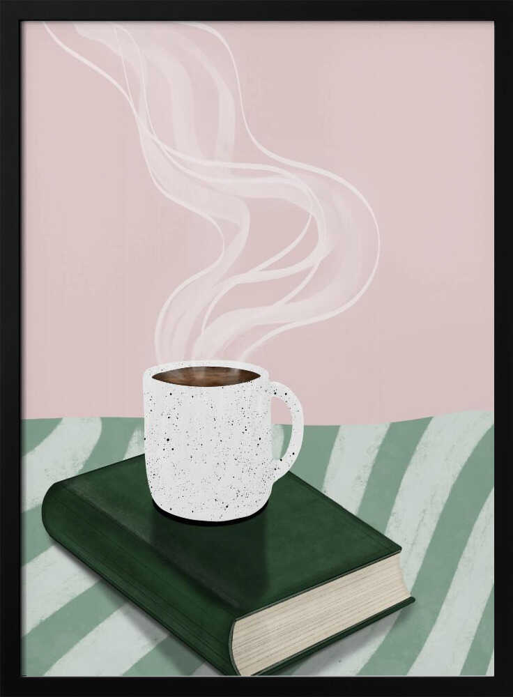 Coffee and book Poster