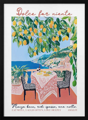 Eat Well Amalfi Poster