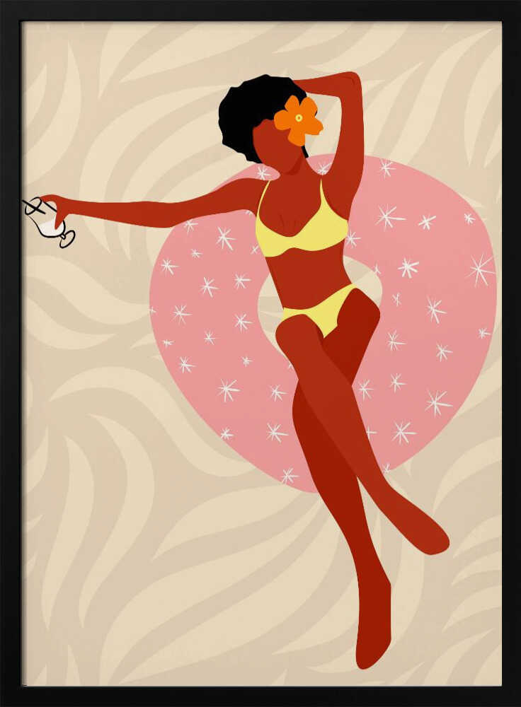 Lazy Pool Day Poster
