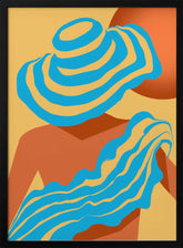 Sunlit Wavesstripe Poster