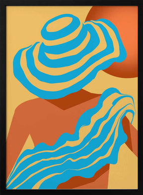 Sunlit Wavesstripe Poster