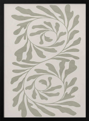 Olive Green Abstract Poster