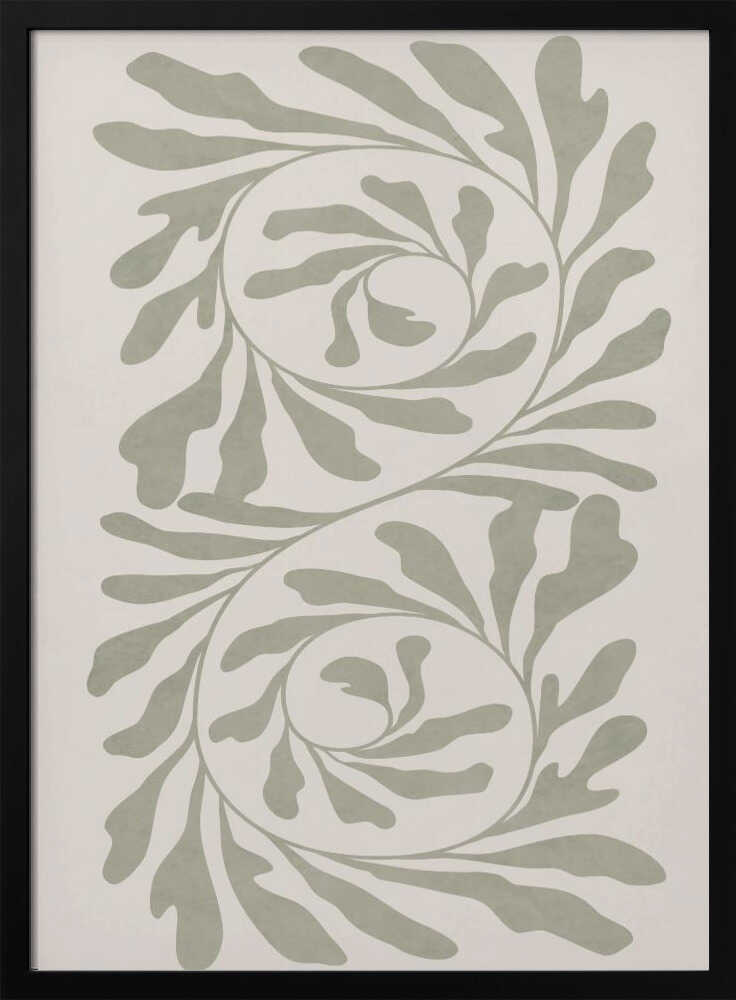 Olive Green Abstract Poster