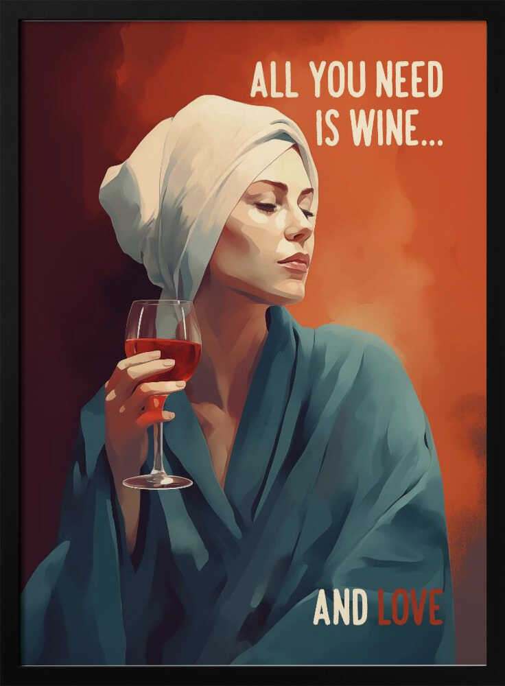 All You Need Is Wine Poster