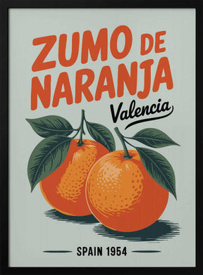 Valencia Oranges Poster