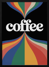 Coffee Rainbow Poster
