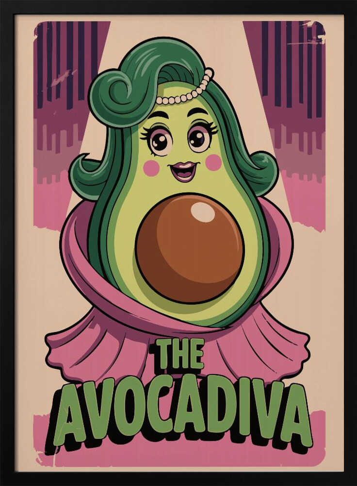Glamorous Avocado Poster