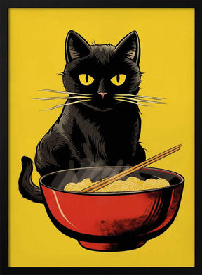 Noodle Cat No 1 Poster