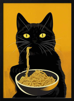 Noodle Cat No 2 Poster