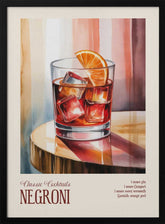 Classic Cocktails - Negroni Poster
