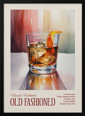 Classic Cocktails - Old Fashioned Poster